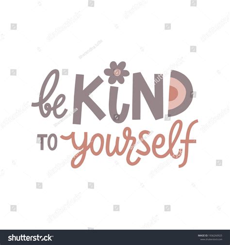 be kind yourself hand drawn lettering stock vector royalty free 1936260925 shutterstock