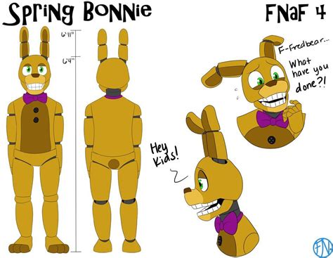 Spring Bonnie Reference Sheet By Fnafnations Fnaf Fnaf Funny Fnaf