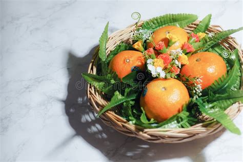 Orange Fruits Basket Stock Image Image Of T Organic 122977717
