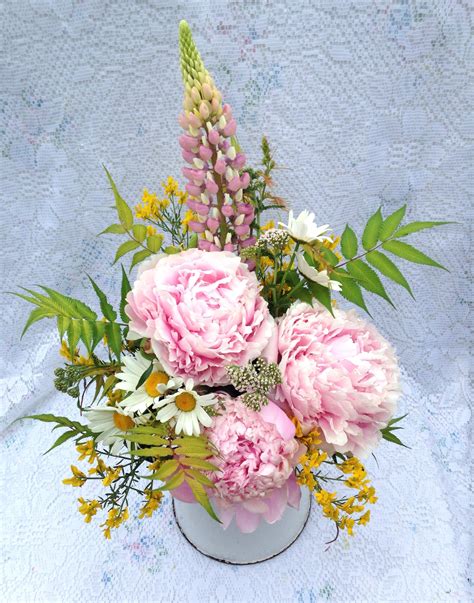 Easy To Make Peony Floral Arrangements Shifting Roots