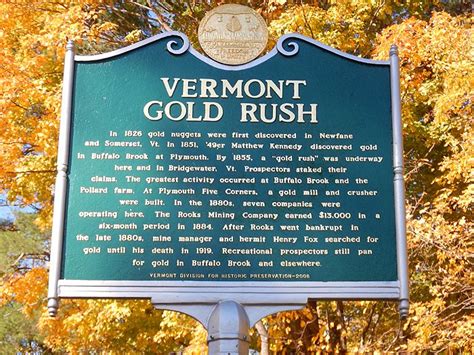 Vermont Gold A Glitter Of Hope Legends Of America
