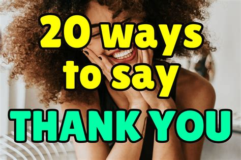 20 Different Ways To Say Thank You In English Espresso English