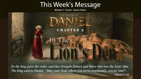 Daniel Chapter 6 In The Lions Den Judah Ministries