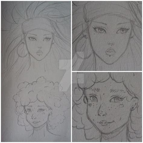 Quick Face Sketches By Nenacherise On Deviantart