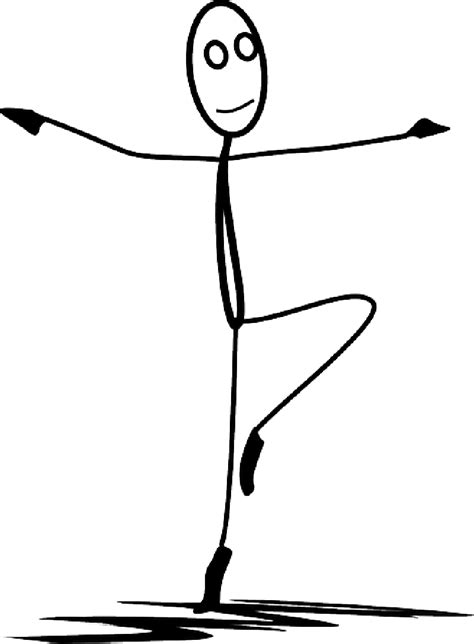 Ballet Dance Dancing Stickman Stick Figure Public Domain