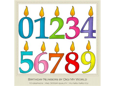 Number Birthday Candles Clipart Clip Art Library