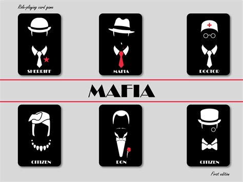 role playing card game mafia by deni y on dribbble