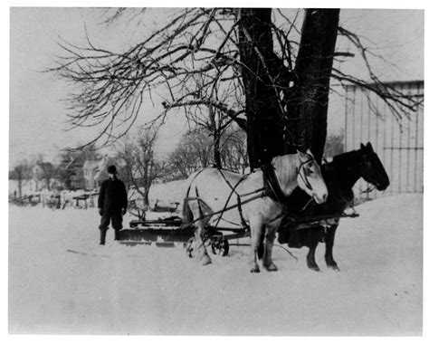 Horse Drawn Snow Blade Mount Vernon Historic Preservation Commission