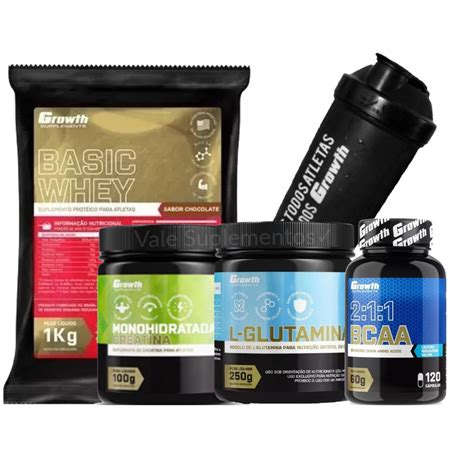 Kit Combo Whey Protein Kg Creatina Creapure Hot Growth Growth Hot Sex Picture