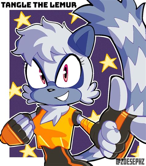 Tangle The Lemur From The Sonic Comic Books By Zoesephz Sonic The