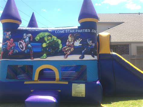 Super Hero Bounce House Spring Texas Rent Bounce House And Slide