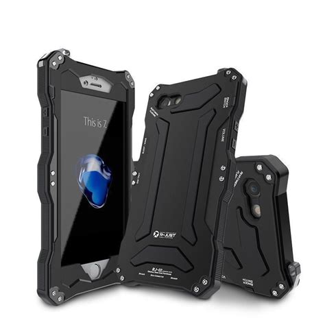 R Just Shockproof Aluminum Gorilla Glass Metal Case For I Phone 6 6s 7