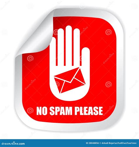 No Spam Please Royalty Free Stock Image Image 28048856