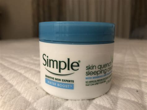 Simple Skin Quench Sleeping Cream Reviews In Face Night Creams