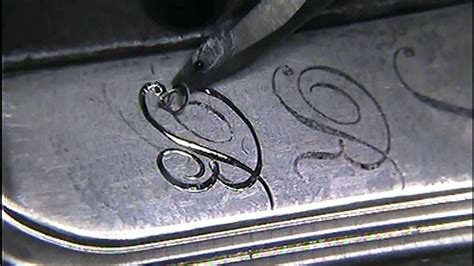 Real Time Hand Engraving With The Homemade Hand Engraving Machine Youtube