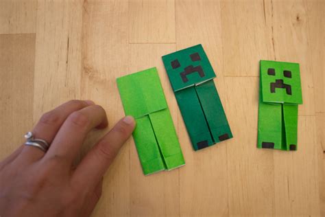 How To Fold Origami Minecraft Creepers Easy And Less Than 5 Minute