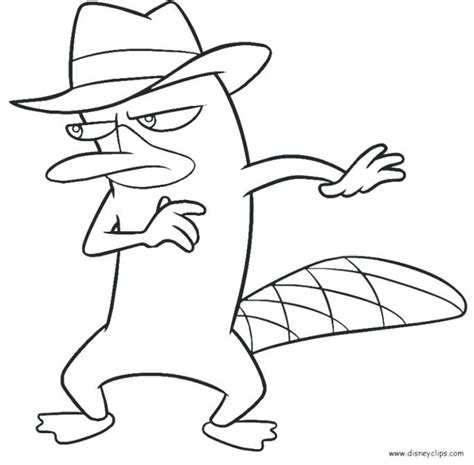 Perry The Platypus Coloring Page At Free Printable