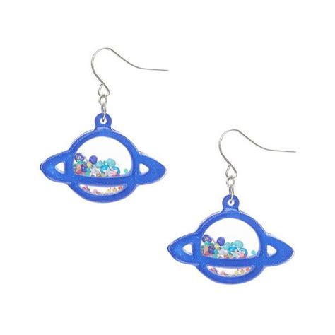 planet shaker drop earrings claire s 10 liked on polyvore featuring jewelry earrings