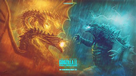 Godzilla King Of The Monsters Fanart Poster Godzilla Godzilla Vs My Xxx Hot Girl