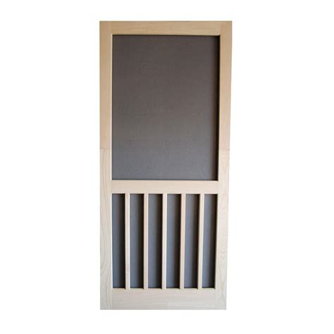 Compareclick to add item 36w x 80h white standard sliding patio screen door to the. Screen Tight 36 in. x 80 in. Wood Unfinished 5-Bar Screen ...