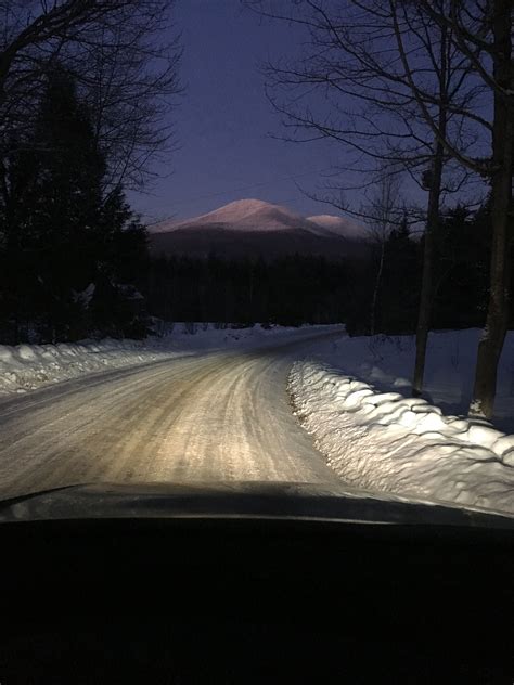 Nightfall Country Roads Outdoor Vermont