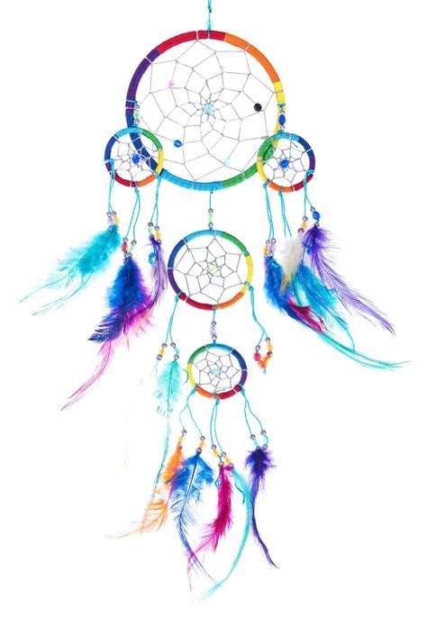 Multi Colored Dream Catcher With Feathers Dream Catcher Feather