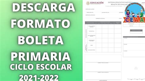 Boleta De Calificaciones 2022 2023 Primaria Hunedoara Imagesee