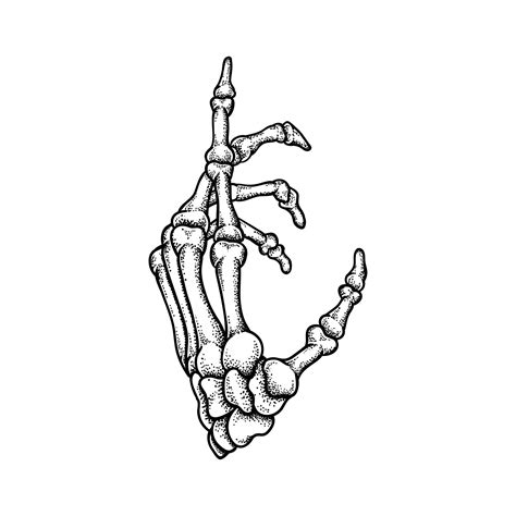 Premium Vector Hand Bones Illustration