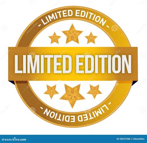 Limited Edition Written Inside The Stamp Royalty Free Stock Image