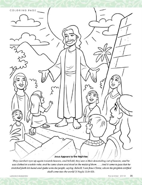 Jesus Coloring Pages Lds Thekidsworksheet