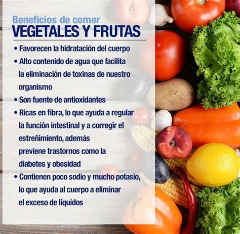 Beneficios De Comer Vegetales Y Frutas Healthy Tips Healthy Food