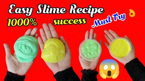 How To Make Slime At Homehomemade Slime Activatorhomemade Colgate