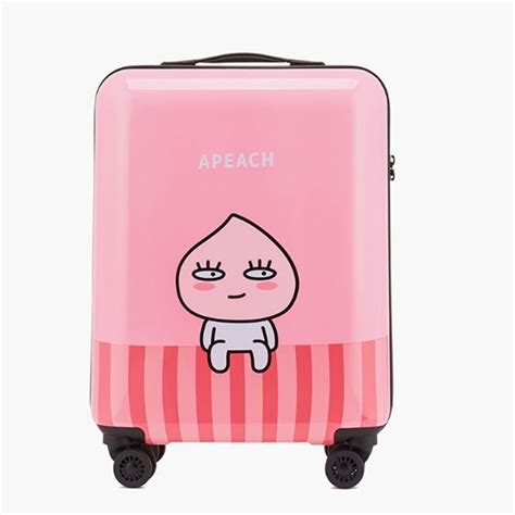 Kakao Friends Apeach Travel Luggage 21 Inch Abs Trolley Spinner Carry