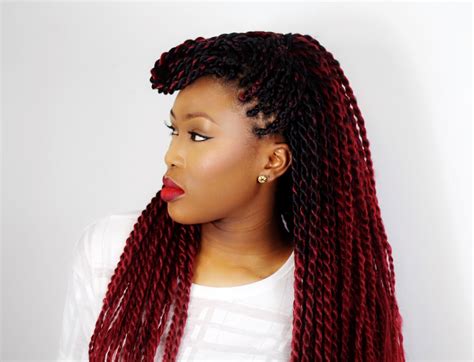 For this idea, the hair is braided at the back of the head and there is a bun to finish off the look. 30 Protective High Shine Senegalese Twist Styles