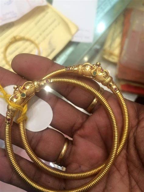 Pin By Mohit Sai On Gold Jew Gold Bangles Design Simple Gold Bangle