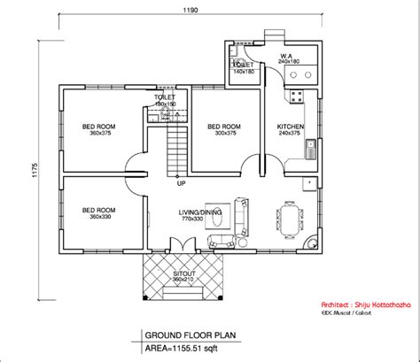 17 Floor Plan Kerala Floor Plan Low Budget Modern 3 Bedroom House