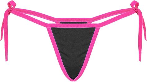 Buy Choomomo Women S Low Rise Sexy Y Back Micro Thong G String Stripper Panty Lingerie Underwear