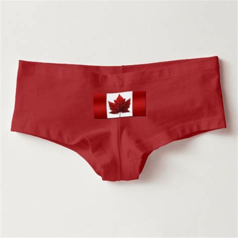 Canada Flag Panties Womens Canada Underwear Brief Hot Shorts Zazzle