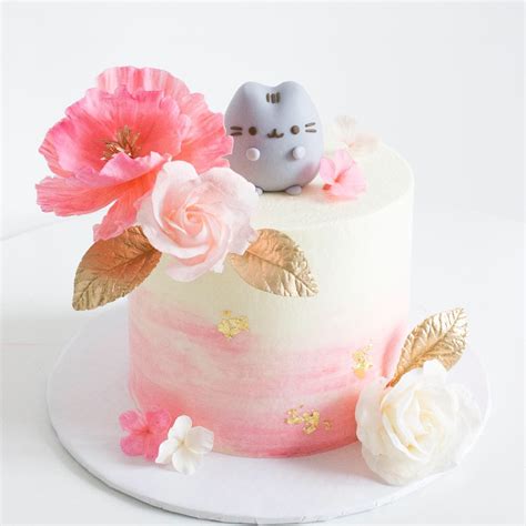 It would have lots of flowers, big and small with… Pusheen floral cake - Joni & Cake www.joniandcake.com ...