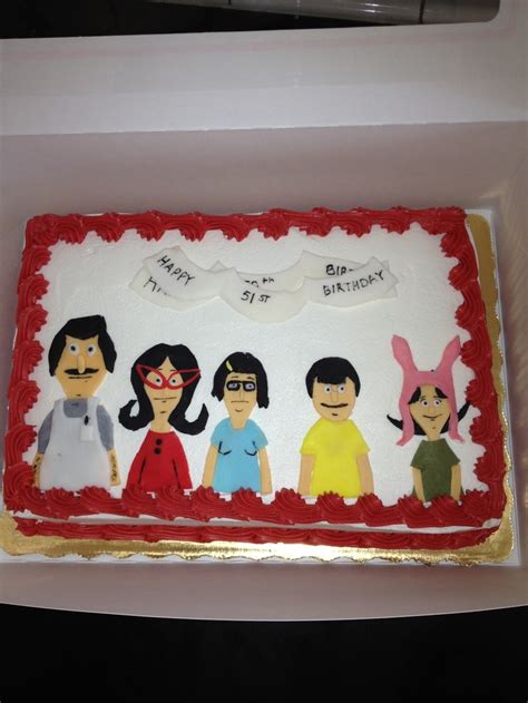Bobs Burgers Character Cake Created By My Beautiful Talented Niece Bobs Burgers Characters
