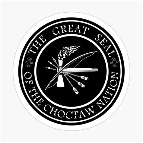 Choctaw Nation Glossy Sticker By Zuen Choctaw Nation Choctaw