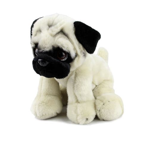 Pug Dog Fawnsitting Soft Plush Toymedium30cmstuffed Animalelka