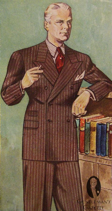 1930 Fashion Styles And Mens Suit Silhouettes Vintage