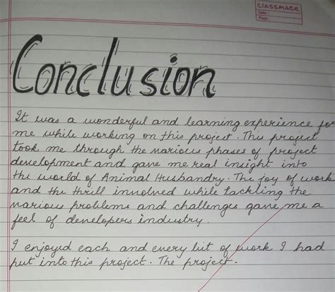 How To Write My Conclusion