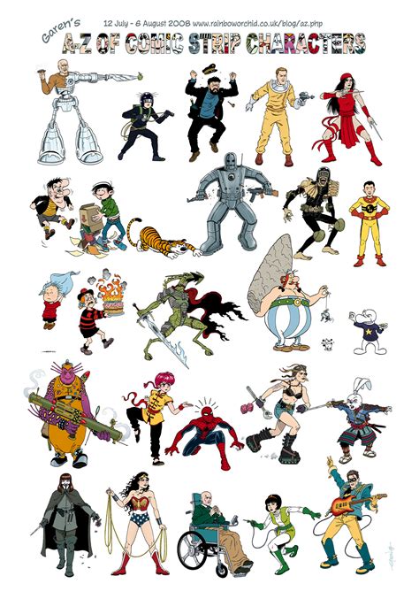 Garens A Z Of Comic Strip Characters