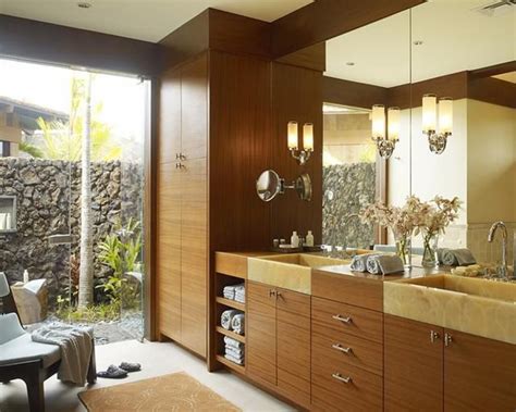 Some types of best bathroom. Tropical Bathroom Ideas With Elegant Veneer Vanity And ...