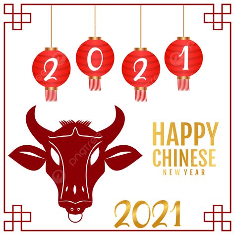 Chinese New Year Vector Hd Images Vector Ox Chinese New Year 2021