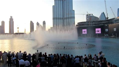 Dubai Fountain Burj Lake Arabic Song Youtube