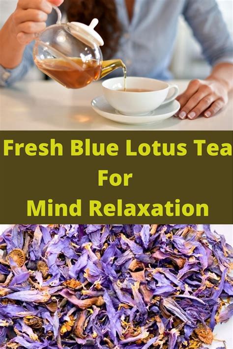 pin on blue lotus tea