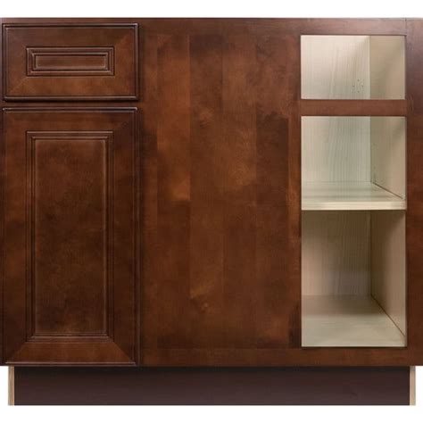 Shop Everyday Cabinets 42 Inch Cherry Mahogany Brown Leo Saddle Blind
